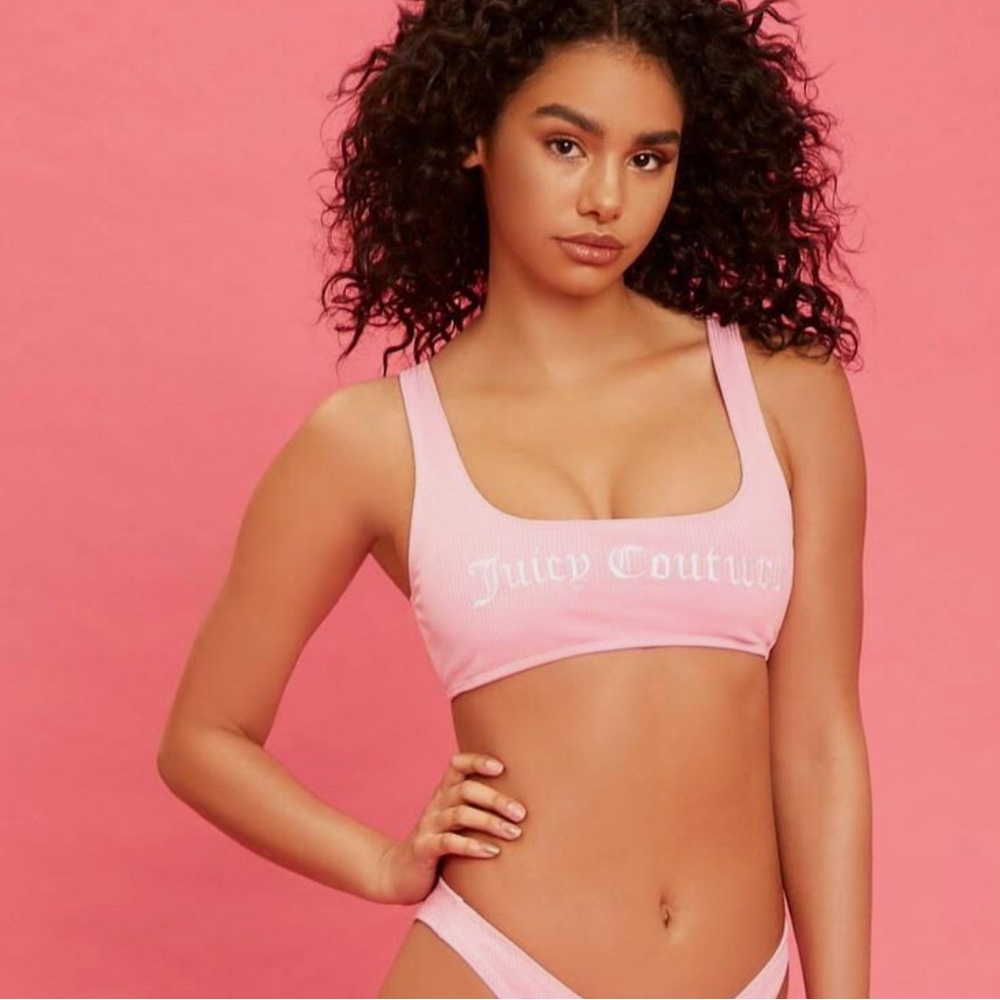 Juicy Couture Pink Bikini Top NWT M